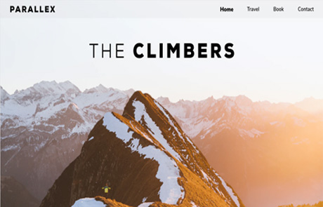 Parallax Landing Concept